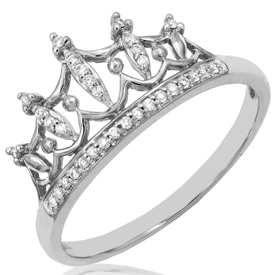 Platinum hot sale crown ring